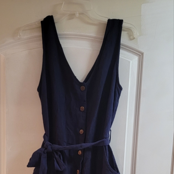 Women's navy romper - Picture 4 of 6